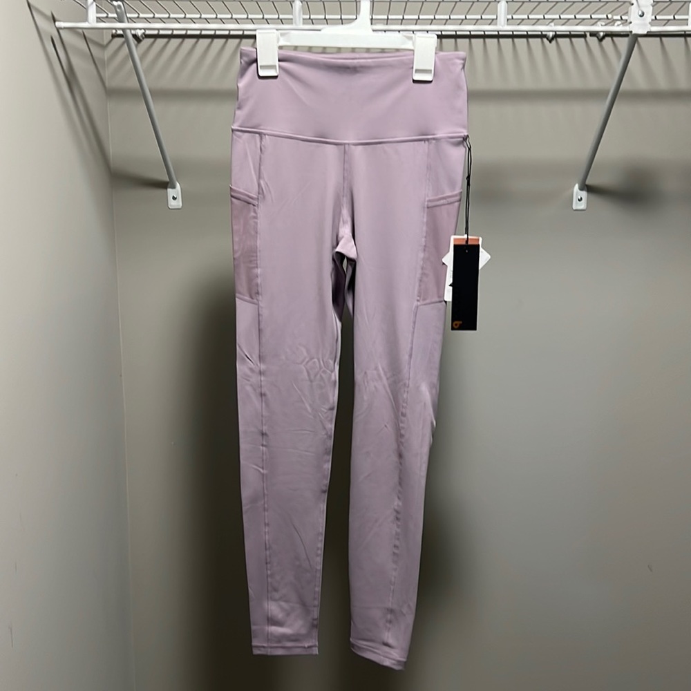 NWT * Mono B Dusky Purple High Rise Pocketed Leggings in Size XS
